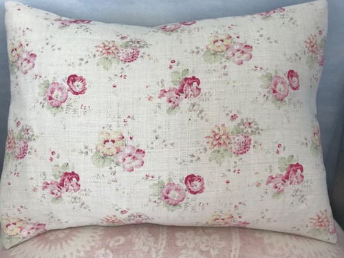 Peony sage cushion - peony,